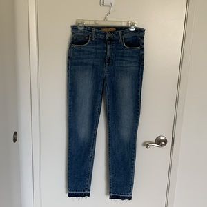 |Joe’s The Charlie, High Rise Skinny Ankle Jeans, Distressed Hem / Size 29